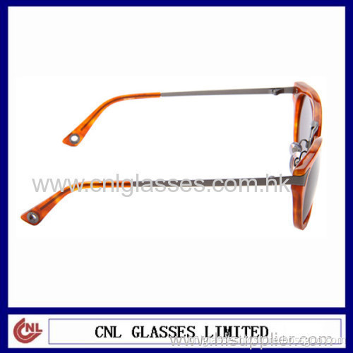 Classic Fashion Brand Metal With Acetate Sunglasses Uv400 Protection